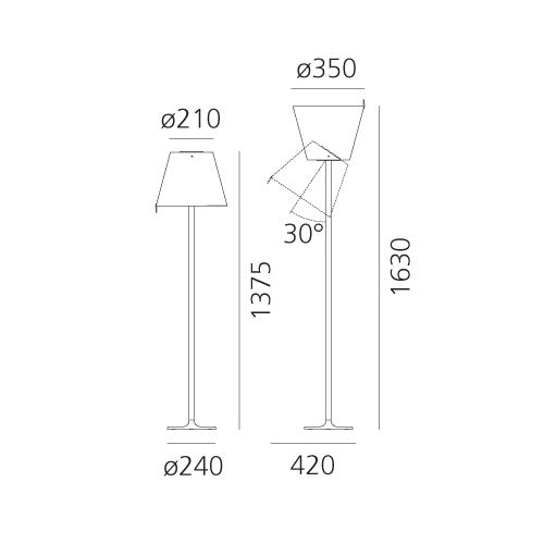 Artemide - Melampo Floor - Bronze