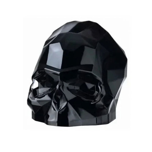 Nude Glass - Presse papier - Memento Mori Faceted Skull Black Small