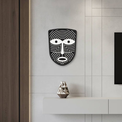 Umasq - B&W #4 Masque Mural