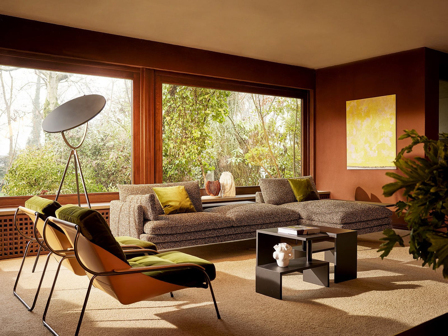 Zanotta - Canapé William 3 places avec méridienne