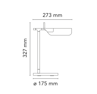 Flos - Lampe de table - Tab T blanche