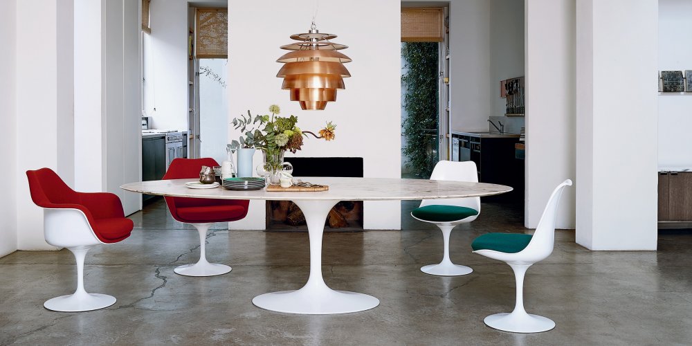 Knoll International -Table à manger - Saarinen ovale - 244 x 137cm
